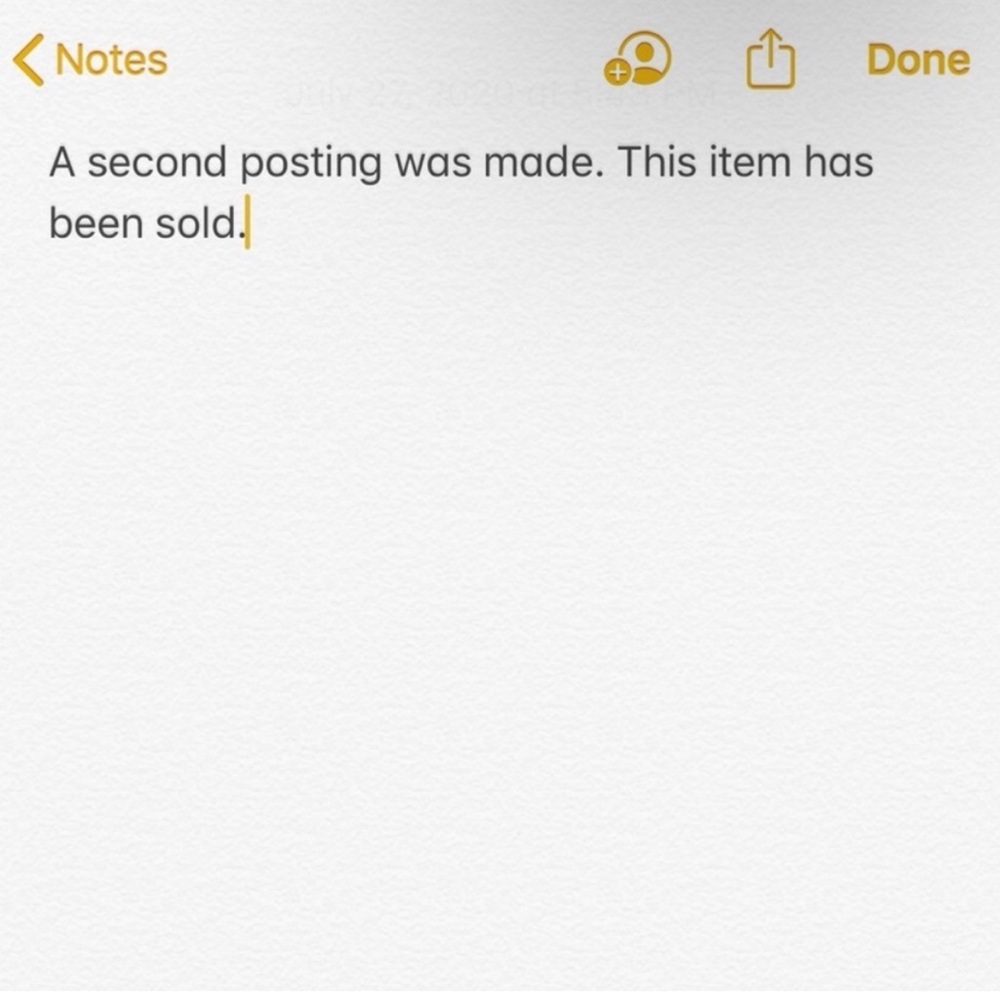 Not for sale